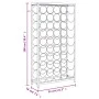 Wine rack for 45 bottles black wrought iron 54x18x100 cm by , Wine racks - Ref: Foro24-358367, Price: 104,93 €, Discount: %