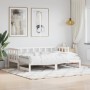 Sofá cama nido madera maciza de pino blanco 80x200 cm de , Camas y somieres - Ref: Foro24-836208, Precio: 186,26 €, Descuento: %