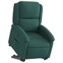 Sillón eléctrico reclinable elevable de tela verde oscuro en Sillones | Comprar online en Foru.es