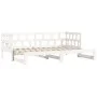 Sofá cama nido madera maciza de pino blanco 80x200 cm de , Camas y somieres - Ref: Foro24-836208, Precio: 184,05 €, Descuento: %