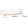 Sofá cama nido madera maciza de pino blanco 80x200 cm de , Camas y somieres - Ref: Foro24-836208, Precio: 186,26 €, Descuento: %