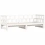 Sofá cama nido madera maciza de pino blanco 80x200 cm de , Camas y somieres - Ref: Foro24-836208, Precio: 184,05 €, Descuento: %