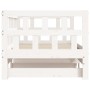 Sofá cama nido madera maciza de pino blanco 80x200 cm de , Camas y somieres - Ref: Foro24-836208, Precio: 186,26 €, Descuento: %