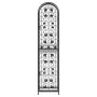 Wine rack for 73 bottles black wrought iron 45x36x200 cm by , Wine racks - Ref: Foro24-358371, Price: 193,67 €, Discount: %