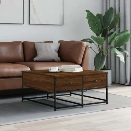 Couchtisch aus eichenbraunem Holzwerkstoff, 80 x 80 x 40 cm von , Couchtisch - Ref: Foro24-835358, Preis: 45,11 €, Rabatt: %