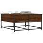 Mesa de centro madera de ingeniería marrón roble 80x80x40 cm de , Mesas de centro - Ref: Foro24-835358, Precio: 45,11 €, Desc...