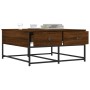 Mesa de centro madera de ingeniería marrón roble 80x80x40 cm de , Mesas de centro - Ref: Foro24-835358, Precio: 45,11 €, Desc...