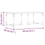 Mesa de centro madera contrachapada roble ahumado 90x50x35 cm de , Mesas de centro - Ref: Foro24-835401, Precio: 50,66 €, Des...