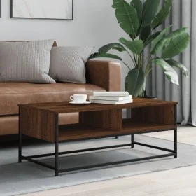 Brown oak engineered wood coffee table 100x51x40 cm by , Coffee table - Ref: Foro24-835353, Price: 49,73 €, Discount: %
