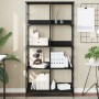 Estantería de madera de ingeniería negra 78,5x33x153 cm de , Librerías y estanterías - Ref: Foro24-835254, Precio: 66,59 €, D...