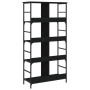 Estantería de madera de ingeniería negra 78,5x33x153 cm de , Librerías y estanterías - Ref: Foro24-835254, Precio: 66,59 €, D...