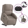 Sillón eléctrico reclinable elevable de tela gris taupe en Sillones | Comprar online en Foru.es