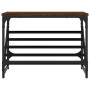 Mueble zapatero madera de ingeniería marrón roble 60x30x45 cm de , Zapateros y organizadores de calzado - Ref: Foro24-833417,...