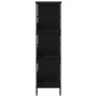Estantería de madera de ingeniería negra 78,5x33x117,5 cm de , Librerías y estanterías - Ref: Foro24-835249, Precio: 66,94 €,...