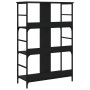 Estantería de madera de ingeniería negra 78,5x33x117,5 cm de , Librerías y estanterías - Ref: Foro24-835249, Precio: 66,94 €,...