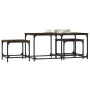 Stackable coffee tables 3 pieces engineered wood smoke oak by , Coffee table - Ref: Foro24-835391, Price: 71,95 €, Discount: %
