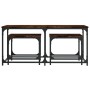 Mesas de centro apilables 3 pzas madera ingeniería roble humo de , Mesas de centro - Ref: Foro24-835391, Precio: 73,33 €, Des...