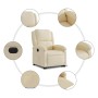 Sillón eléctrico reclinable elevable de tela color crema en Sillones | Comprar online en Foru.es