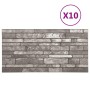 Paneles de pared 3D diseño de ladrillo 10 uds EPS gris oscuro de , Recubrimiento de paredes - Ref: Foro24-149584, Precio: 164...