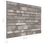3D-Wandpaneele Brick Design 10 Stück EPS Dunkelgrau von , Wandverkleidung - Ref: Foro24-149584, Preis: 153,45 €, Rabatt: %