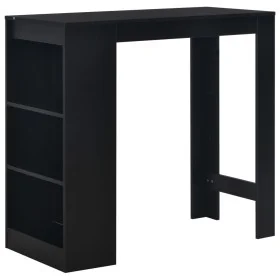 Hoher Küchentisch mit schwarzem Regal 110x50x103 cm von , Küchen- und Esstische - Ref: Foro24-280212, Preis: 111,47 €, Rabatt: %