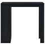 Mesa alta de cocina con estantería negra 110x50x103 cm de , Mesas de cocina y de comedor - Ref: Foro24-280212, Precio: 113,38...