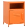 Mesita de noche acero naranja 35x35x51 cm de , Mesitas de noche - Ref: Foro24-336219, Precio: 92,32 €, Descuento: %