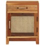 Mesita de noche de madera maciza reciclada 40x30x50 cm de vidaXL, Mesitas de noche - Ref: Foro24-288094, Precio: 120,50 €, De...