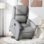 Sillón de masaje eléctrico reclinable elevable tela gris claro en Sillones | Comprar online en Foru.es