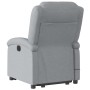 Sillón de masaje eléctrico reclinable elevable tela gris claro en Sillones | Comprar online en Foru.es
