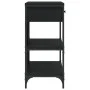 Console table with drawers and shelves black engineered wood by , Side tables - Ref: Foro24-833403, Price: 101,85 €, Discount: %