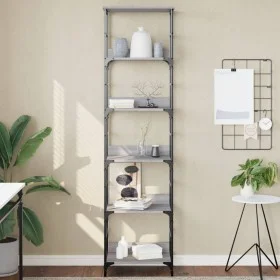 Sonoma gray engineered wood shelving 50x33x188.5 cm by , Bookcases and shelves - Ref: Foro24-835282, Price: 64,19 €, Discount: %