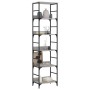 Estantería de madera de ingeniería gris Sonoma 50x33x188,5 cm de , Librerías y estanterías - Ref: Foro24-835282, Precio: 65,0...