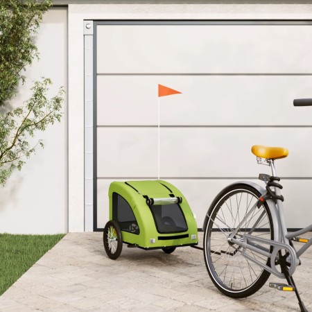 Remolque de bicicleta mascotas hierro tela Oxford verde de , Cochecitos para mascotas - Ref: Foro24-93962, Precio: 106,93 €, ...