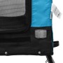 Remolque de bicicleta mascotas hierro tela Oxford azul negro de , Cochecitos para mascotas - Ref: Foro24-94002, Precio: 99,85...