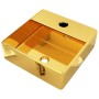 Lavabo con orificio para grifo 38x30x11,5 cm cerámica dorado de , Lavabos - Ref: Foro24-143488, Precio: 77,29 €, Descuento: %