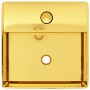 Lavabo con orificio para grifo 38x30x11,5 cm cerámica dorado de , Lavabos - Ref: Foro24-143488, Precio: 77,29 €, Descuento: %