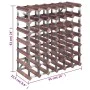 Wine rack for 42 bottles solid brown pine wood by , Wine racks - Ref: Foro24-340893, Price: 78,29 €, Discount: %