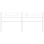 Cabecero de metal blanco 200 cm de , Cabeceros y pies de cama - Ref: Foro24-355354, Precio: 39,08 €, Descuento: %
