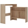 Mesa alta de bar con 2 tableros roble 130x40x120 cm de , Mesas de cocina y de comedor - Ref: Foro24-280219, Precio: 167,29 €,...