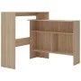 Mesa alta de bar con 2 tableros roble 130x40x120 cm de , Mesas de cocina y de comedor - Ref: Foro24-280219, Precio: 180,80 €,...