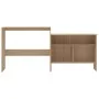 Mesa alta de bar con 2 tableros roble 130x40x120 cm de , Mesas de cocina y de comedor - Ref: Foro24-280219, Precio: 180,80 €,...