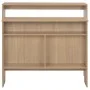 Mesa alta de bar con 2 tableros roble 130x40x120 cm de , Mesas de cocina y de comedor - Ref: Foro24-280219, Precio: 180,80 €,...