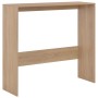 Mesa alta de bar con 2 tableros roble 130x40x120 cm de , Mesas de cocina y de comedor - Ref: Foro24-280219, Precio: 167,29 €,...