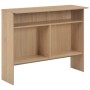 Mesa alta de bar con 2 tableros roble 130x40x120 cm de , Mesas de cocina y de comedor - Ref: Foro24-280219, Precio: 167,29 €,...
