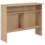 Mesa alta de bar con 2 tableros roble 130x40x120 cm de , Mesas de cocina y de comedor - Ref: Foro24-280219, Precio: 180,80 €,...