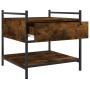 Mesa de centro madera de ingeniería roble ahumado 50x50x50 cm de , Mesas de centro - Ref: Foro24-833967, Precio: 45,86 €, Des...