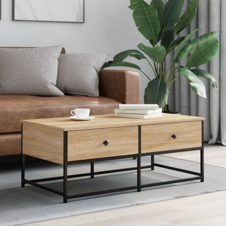 Mesa de centro madera de ingeniería roble Sonoma 100x51x40 cm de , Mesas de centro - Ref: Foro24-833971, Precio: 65,86 €, Des...