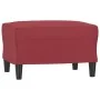 Red synthetic leather 3-piece sofa set with cushions by , Sofas - Ref: Foro24-3201396, Price: 533,99 €, Discount: %