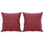 Juego de sofás con cojines 3 piezas cuero sintético rojo tinto de , Sofás - Ref: Foro24-3201396, Precio: 539,32 €, Descuento: %